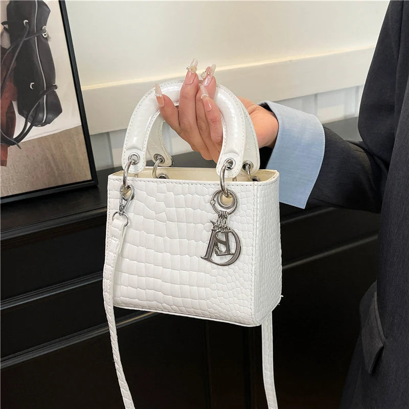 Elegant Leather Crossbody Bag For Women Luxury Designer Shoulder Handbag Classic Tote Purse Ladies Stylish Diaper Bags