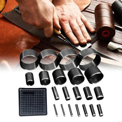 Leather Artistics Tool Collection With Cutting Tool and Ergonomic Designs for Extended Use Comfortable B03E