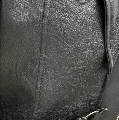 Mens Steampunk Faux Leather Jacket Fashion Medieval Trench Coat Long Outwear Autumn Winter Gothic Motorcycle Halloween Stage