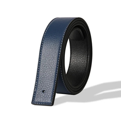 Belts No Buckle Men Women Unisex High Quality Pin Smooth Buckle Male Straps Without Buckle  PU Leather Waistband No Buckle 3.8cm