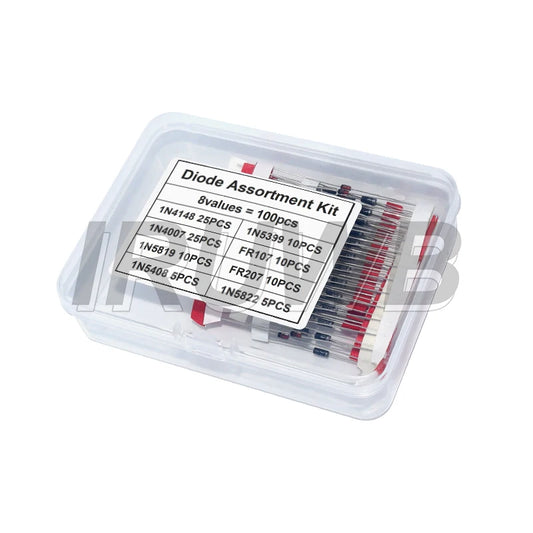 Rectifier Diode Schottky Diode Kit 1N4007 1N4148 1N5408 1N5819 1N5822 1N4001 1N4004 1N5404 FR107 FR207 Fast Switching