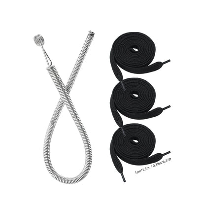iLMH Bendable Spring Drawstring Threader, Pants Hoodies Elastic Band Lace Cord Flexible Drawstring Thread DIY Sewing Accessories