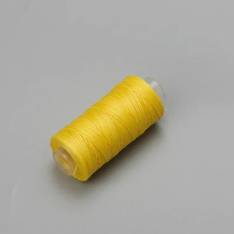 0.8mm Leather Waxed Thread 50m - High Strength 150D Braided Polyester Cord for Hand Stitching, Shoemaking, Bag Repair