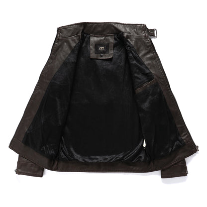 Winter Leather Jacket Men's Chothing New Men Coat Jackets Coats Faux Leather Water Proof Vintage Biker Jacket Men Windproof