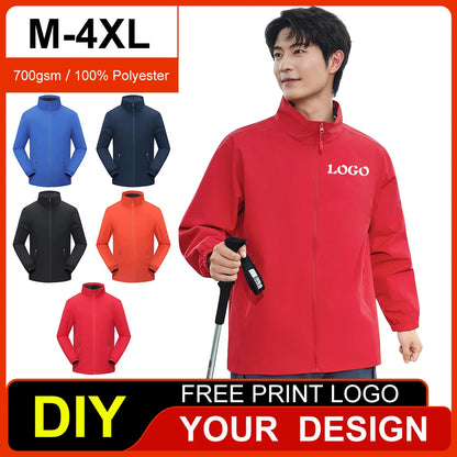 Men's And Women Lightweight Softshell Jacket Waterproof Windbreaker Climb Hiking Coat Custom Logo Print Design Unisex Outerwear