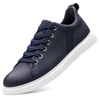 Genuine leather men's board shoes Classic minimalist design style Office and driving Daily Office Business Party Quality shoes