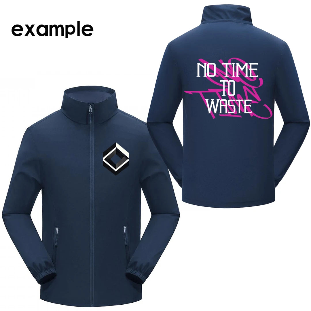 Men's And Women Lightweight Softshell Jacket Waterproof Windbreaker Climb Hiking Coat Custom Logo Print Design Unisex Outerwear