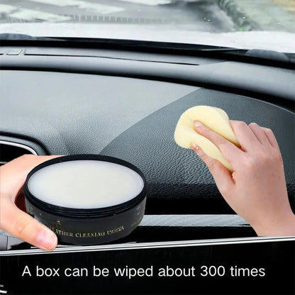 1Pc Paste Car Leather Seat Maintenance Care Oil Multifunctional Cream Interior Polishing Stain Removal Refurbished PU Cleaning