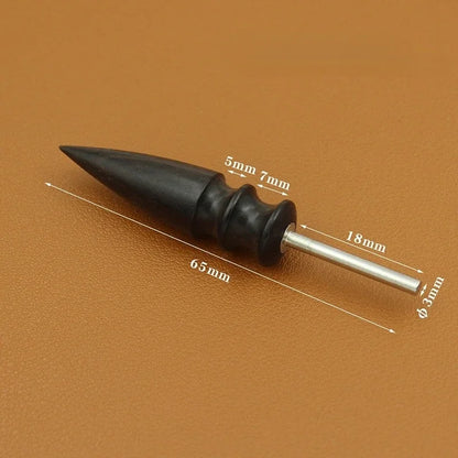Leather Edge Electric Polishing Machine Bit Leather Craft Tools Sandalwood Head Leather Burnisher DIY Leather Grinding Tool