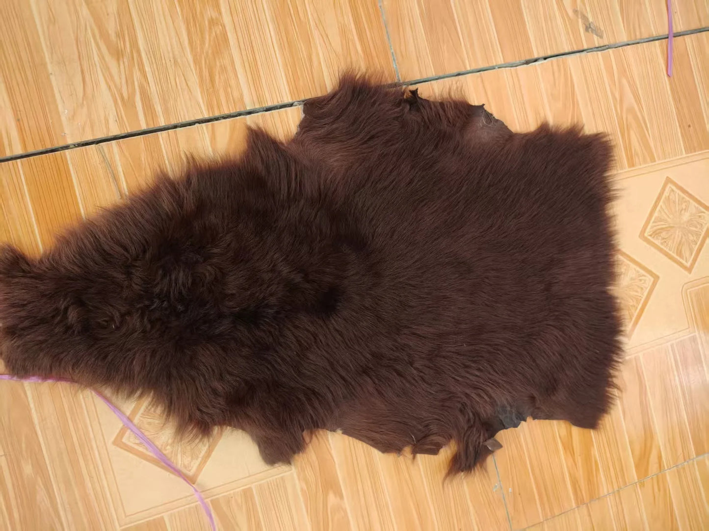 Whole Tuscan Sheepskin Dyed Fur Integrated with the Skin High Density Thick Velvet Curly Wool Sheep Warm Sofa Cushion