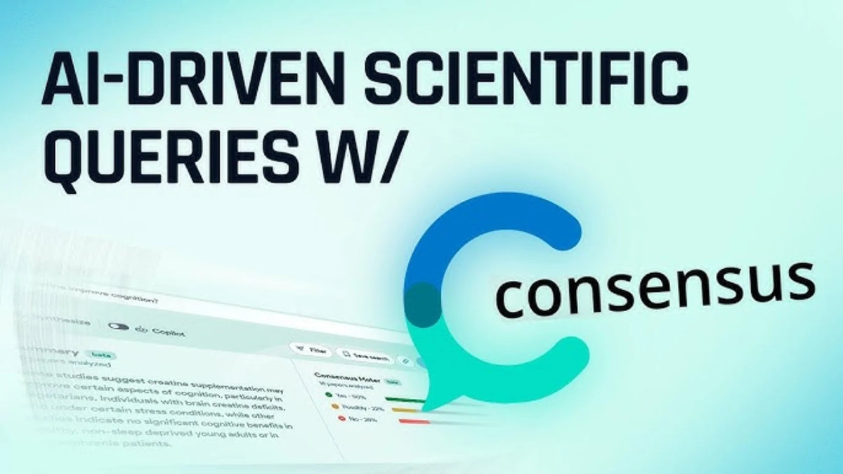 Consensus AI Literature Research Tool Mass Academic Paper Query Research Result Classification Utility Software