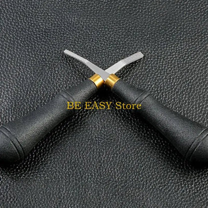 E28F Rougher Leather-Craft Hand Tool Stainless Steel Leathercraft Tools-Leather Beveler Tool for DIY Leather-Crafts