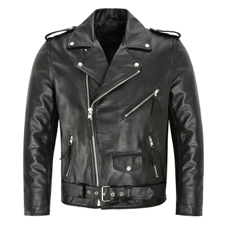 2024 Mens Fashion Leather Jacket Slim Fit Stand Collar PU Jacket Male Anti-wind Motorcycle Lapel Diagonal Zipper Punk Jackets