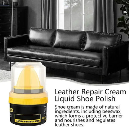 Leather Repair Cream Liquid Shoe Polish Nursing Shoes Leather Cleaner Shoes Polishing for Leather Shoes Sofa Seat Renovation
