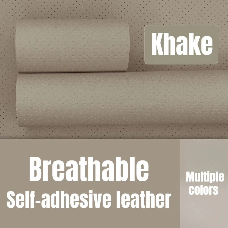 Self-Adhesive Faux Leather Repair Patch Perforated Breathable Material for Sofa,Car Seat,Furniture Interior Repairs Leather Tape