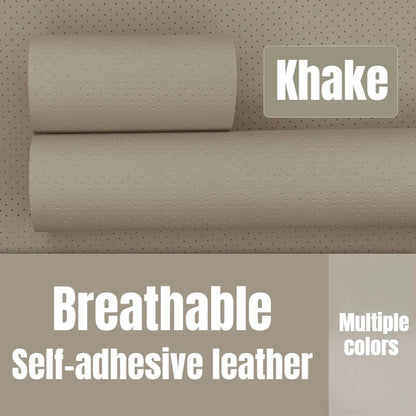 Perforated Breathable Faux Leather Self-Adhesive Leather Repair Sofa Patch Adhesive Tape Repair Car Seat Furniture Chair Repair