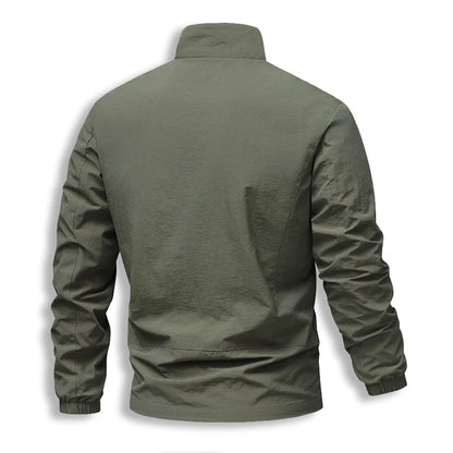 Outdoor Jacket Man Sports Windbreaker Zipper Jacket Turn-Down Collar Autumn Man Hiking Camping Coat Spring Clothing Top