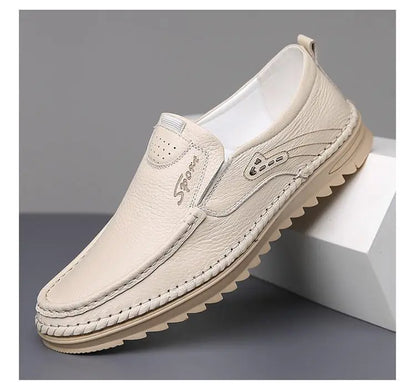 Men's Genuine Leather Driving Shoes Loafers Soft Sole Comfortable Breathable Casual Shoes Lightweight Flexible Sole for Men