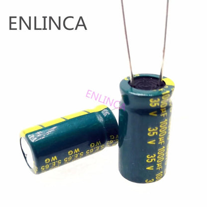 10pcs/lot Low ESR/Impedance high frequency 25V 35v 50v 1000UF aluminum electrolytic capacitor Tolerance 20%