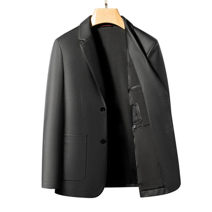 Spring and Autumn Leather Jackets, Casual Leather Suits, Men's Leather Jackets, Sheepskin Slim-Fit High-End Genuine Leather Jack