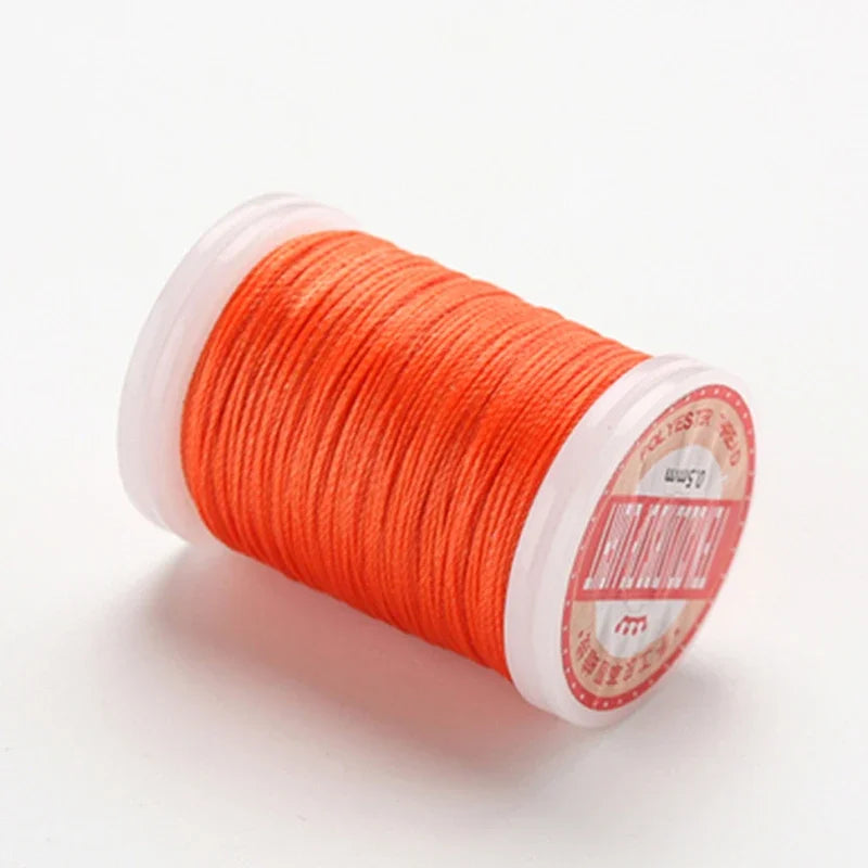 Waxed Thread For Leather DIY Accessories Leather Craft Sewing Thread Round Waxed Thread Polyester Cord Wax Coated Strings