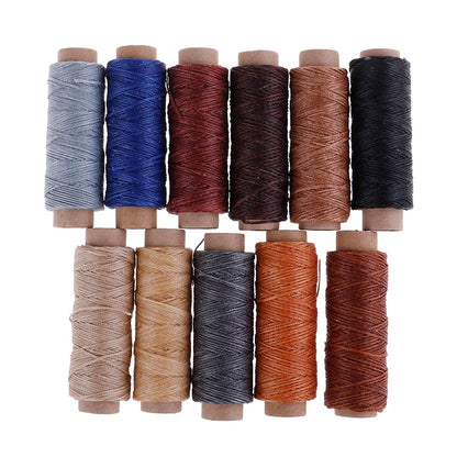 High Quality Durable 240 Meters 1mm 150D Leather Waxed Thread Cord for DIY Handicraft Tool Hand Stitching Thread