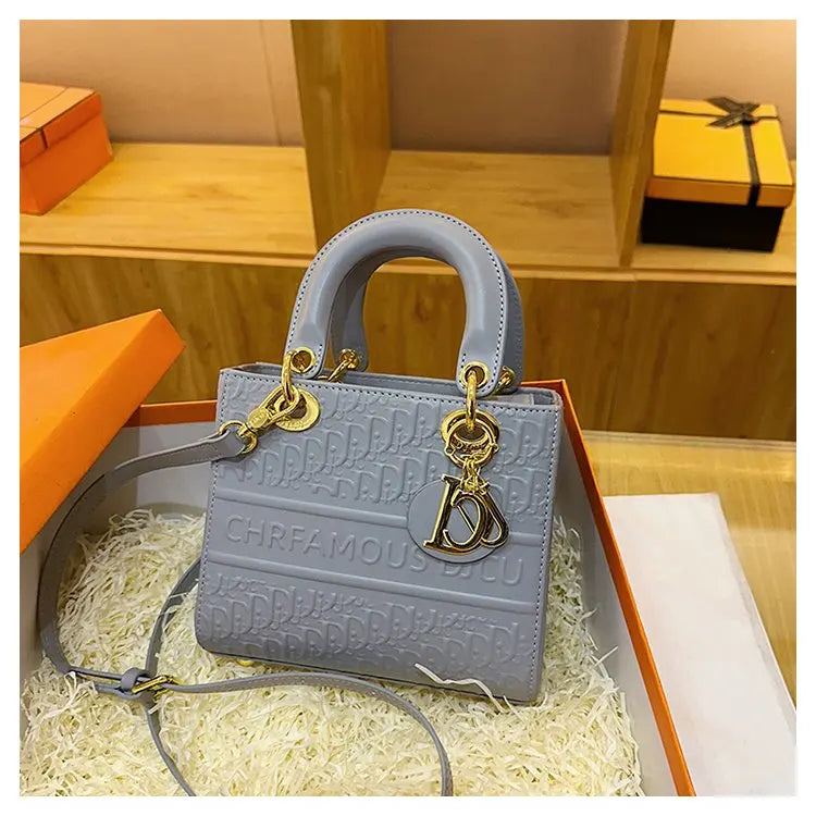 High-end Leather Ladies Hand Bags Popular Classic Elegant Classic Designer Paris Casual Simple Vintage Trendy Design Diaper Bag