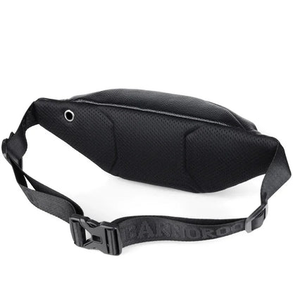 Business Leather Waist Bag Multifunctional Workout Traveling Running Crossbody Casual Wallets Waist Pack Phone Bag Man Chest Bag