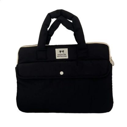 Travel Bag 15.6inch Portable Laptop Bags with Handle Lightweight Laptop Case Dual Zipper Cartoon Notebook Sleeve Women's Bag