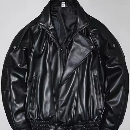 Ultra thin 0.6mm top layer sheepskin fabric handmade DIY clothing genuine leather fabric black high-end clothing leather