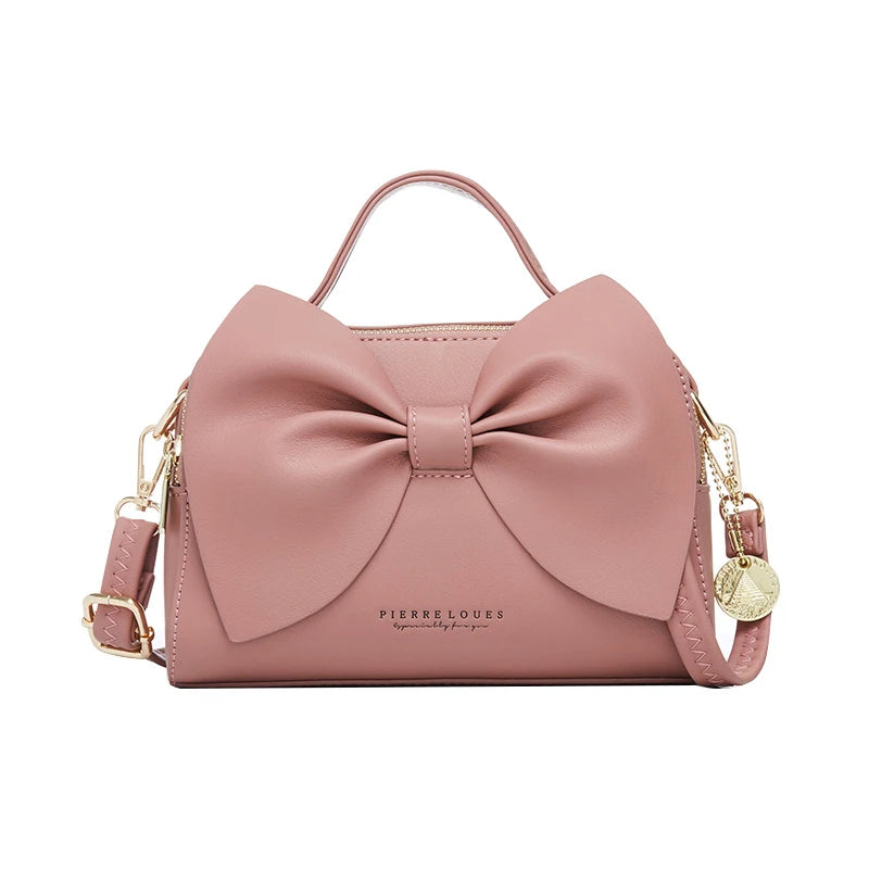Elegant Women PU Leather Handbags Female Shoulder Crossbody Bags for Women Handbags High Quality Ladies Messenger Hand Bags Bow