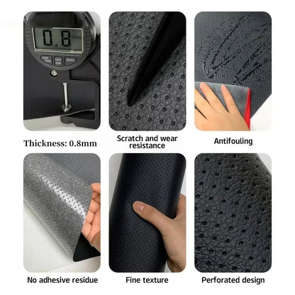 Self-Adhesive Faux Leather Repair Patch Perforated Breathable Material for Sofa,Car Seat,Furniture Interior Repairs Leather Tape