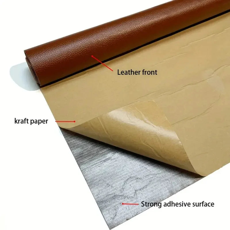 Self Adhesive Synthetic Leather Repair 53.94inch  Adhesive SofaRepair Chair Seat Refurbishment Motorcycle Multifunctional Repair