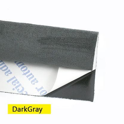 20*30-100*143cm Synthetic Leather Self-adhesive Fabric Car Interior Suede Adhesive Fabrics Door Velvet Decor Cloth DIY Accessory