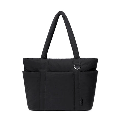 Ladies Large Capacity Shoulder Bag Laptop Case 15.6 16 inch Multi Pocket, Lightweight Travel Handbag Shockproof Laptop Tote Bag