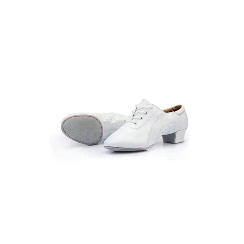 Leather Sports Shoes Perform Latin Dance Shoes For Men Bottom Female Ballroom Dancing Shoes Children Adult Ventilation Sneakers