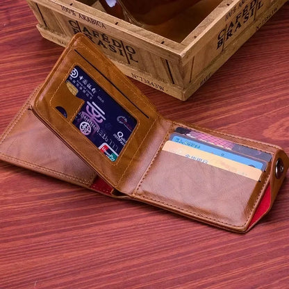Men's Wallets with 100 US Dollar Pattern Male Photo Card Holder Leather Wallet Fashion Large Capacity Purse Bag
