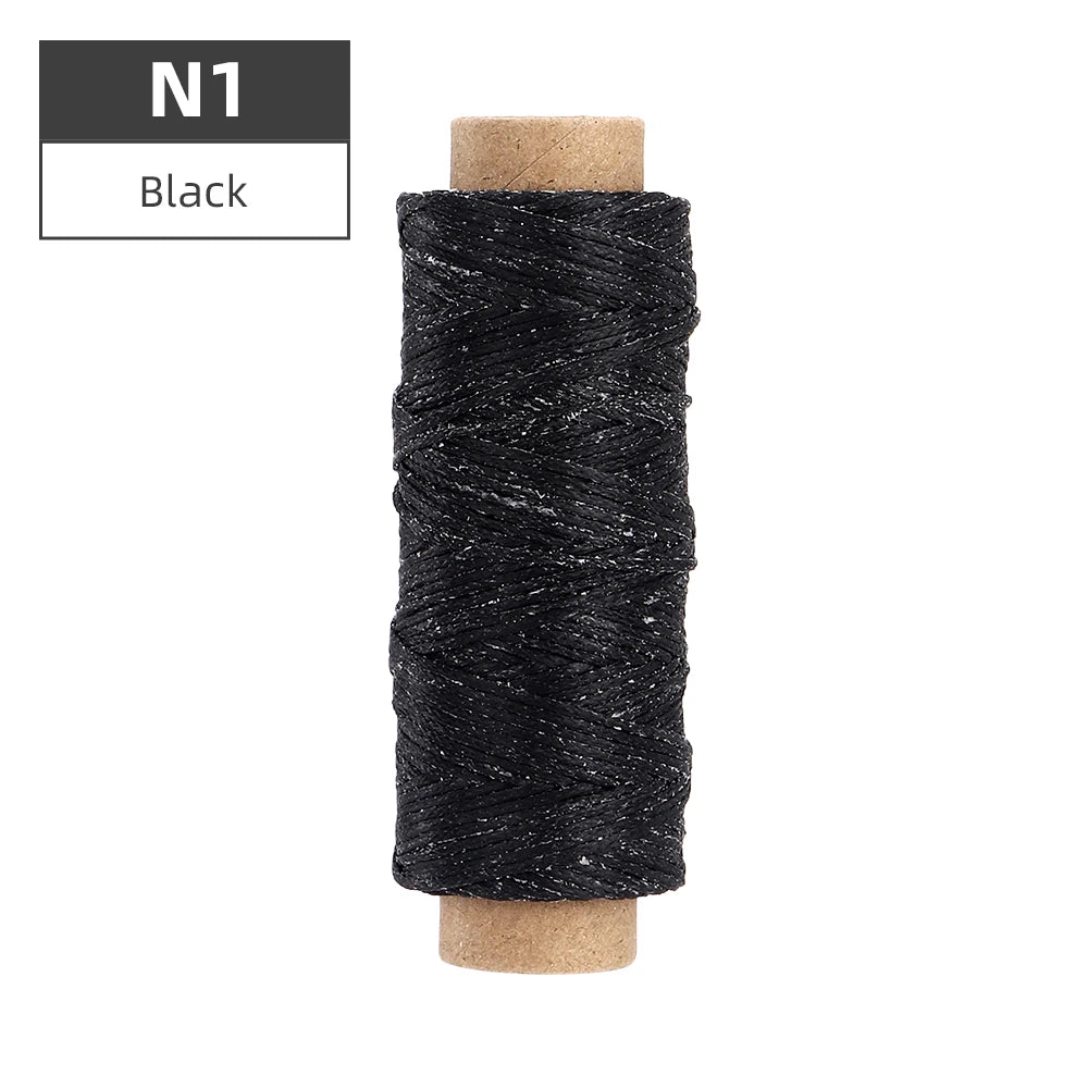 1pcs Leather Waxed Thread, Durable Leather Sewing Thread For Hand Stitching Leather Craft DIY, Leather Shoe Repairing Thread