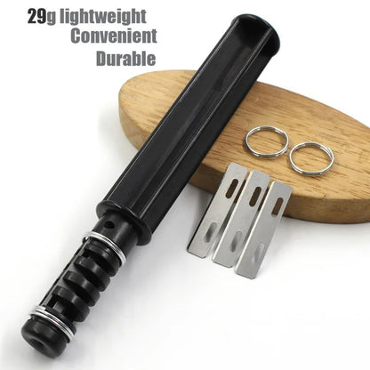 Leather Strip Cutter Tool for Leather Strap Cutter Handmade Leathercraft Knife with 3 Blades DIY Leather Cutting Tool