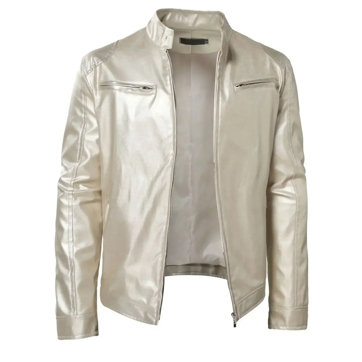 2026 Leather Motorcycle Jacket Men Stand Collar Casual Slim Short-Coat PU Jacket Autumn Winter Windproof Leather Coat Blazer Men