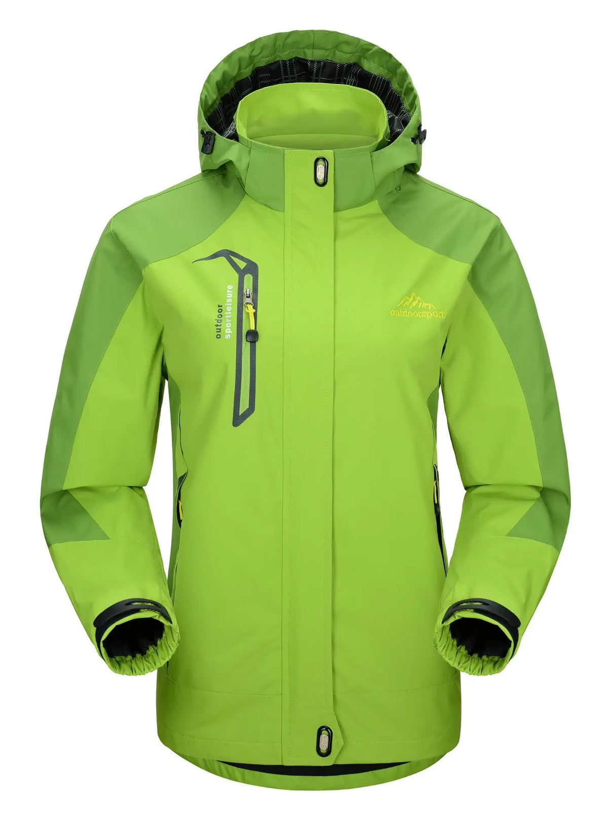 Men's Waterproof Windproof Rain Jacket Hiking Trekking Ski Outdoor Sports Coat Lightweight Packable Hooded Raincoat for Travel