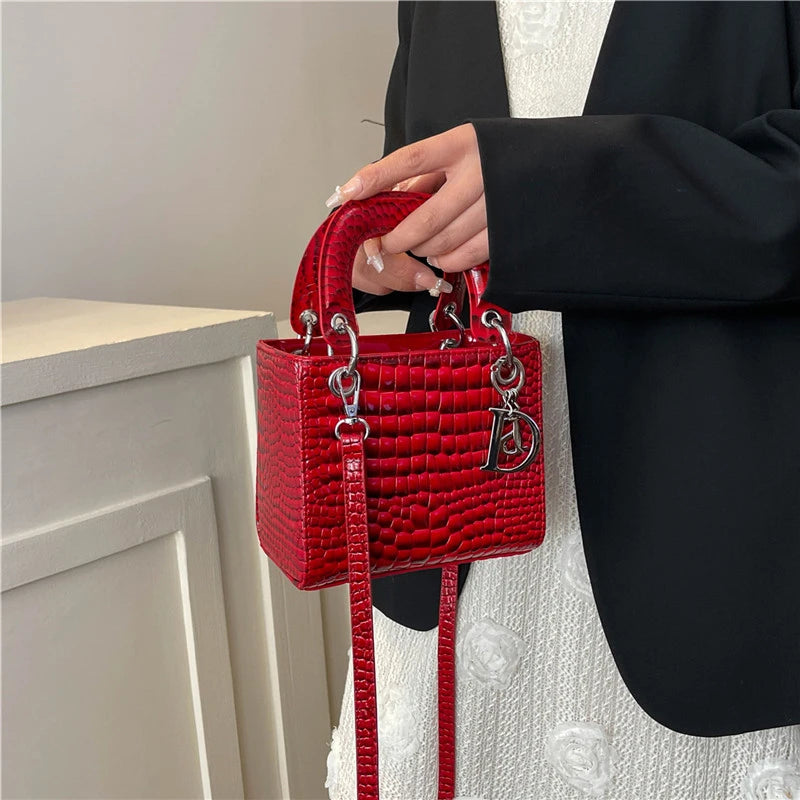 Elegant Leather Crossbody Bag For Women Luxury Designer Shoulder Handbag Classic Tote Purse Ladies Stylish Diaper Bags