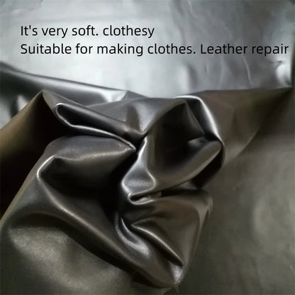 0.7/0.8mm Dark Brown Sheepskin. First Layer Leather. Real Leather Fabric. DIY For Clothes Leather Skirt. Whole Sheepskin