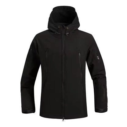 Men's Winter Autumn Softshell Fleece Jackets Windproof Outdoor Fishing Hiking Hunting Thermal Camping Cargo Coats Warm M-4XL