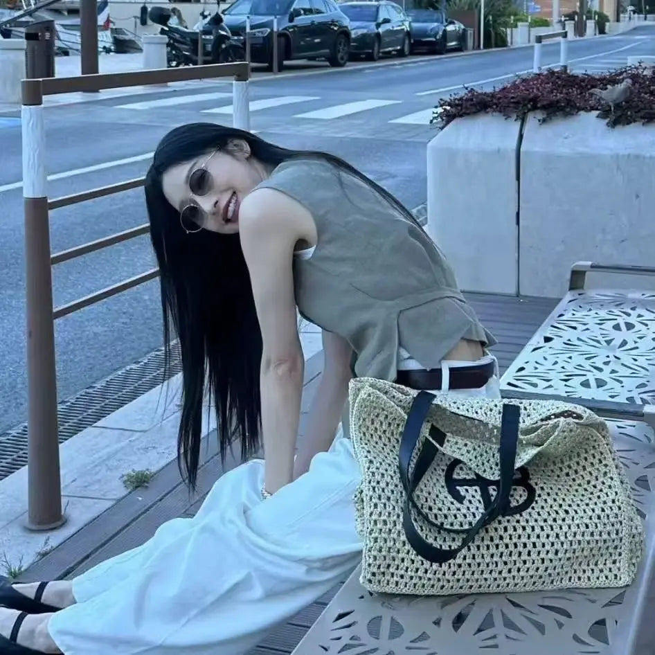 Large-capacity Leather Tote Bag: Soft, Durable, Minimalist Commuter Bucket Bag, Underarm Bag, Shoulder Bag, Crossbody Bag