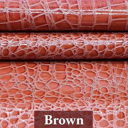 Crocodile Texture Self Adhesive Artificial Leather Repair Patch Repairing Sofas Furniture Seats DIY Leather Synthetic Leather