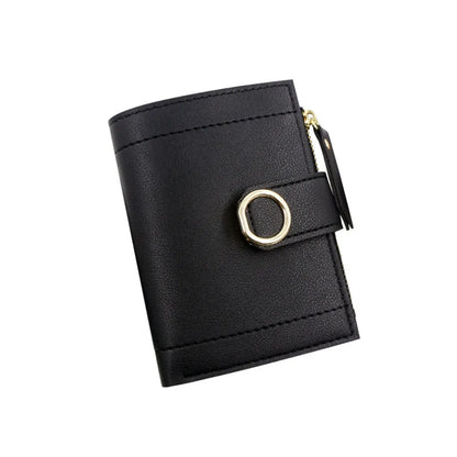 PU Leather Women Wallet Large Capacity Multiple Card Slots Short Purses Lightweight Wear-resistant Card Holder For Girls Women's