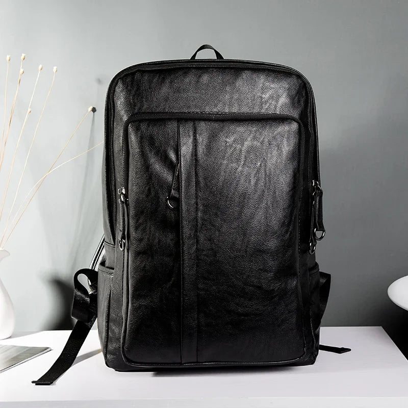 Men's Backpack Men Genuine Leather Backpack For Teenagers Casual Men Backpacks Large Capacity Laptop Backpack Luxury Travel Bags