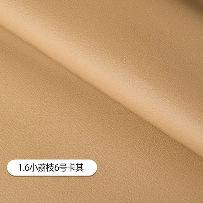 Litchi Pattern Leather Fabric Upholstery Per Meter for Car Interior Bag Chairs Diy Sewing Waterproof Wearable Soft Cloth Plain