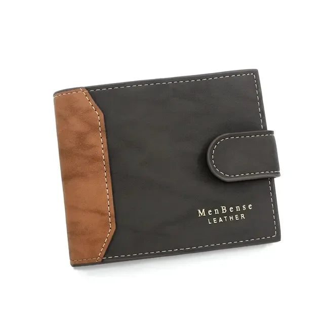 1PC PU Leather Men's Wallet with Hasp Business Card Holder Case Male Short Purse Coin Bag for Men Credit Card Wallets